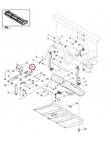 Potentiometru CNH 87691981, 84078528, R917005932, R917C05932