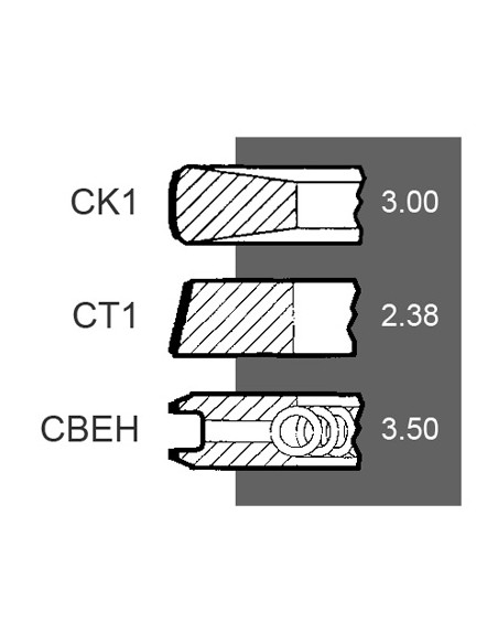 Piston Ring Ø 91.48-3x2.38x3.5 mm Perkins 4181A017, 3638235Z91, 3638235M91 Piston Ring Ø 91.48-3x2.38x3.5 mm Perkins 4181A017, 3638235Z91, 3638235M91