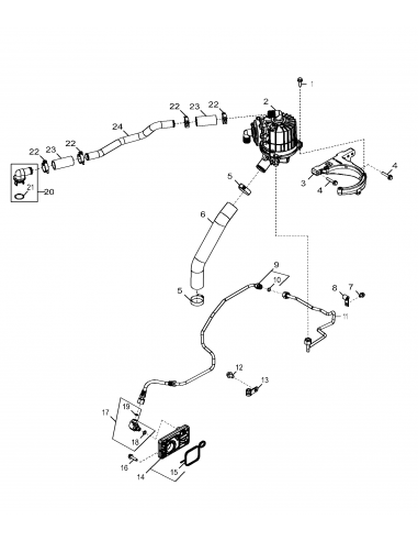 Separator Ulei, Ventilatie Bloc Motor John Deere DZ106477, RE537155, RE538740, RE555331