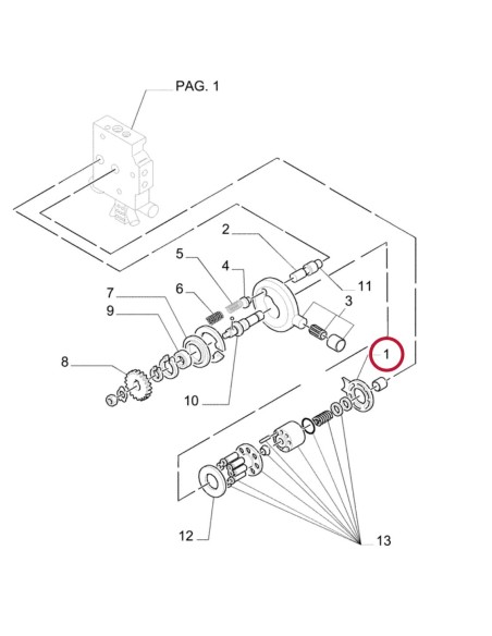 Placa Pompa Hidraulica Ford New Holland 81867956, F1NN871AA