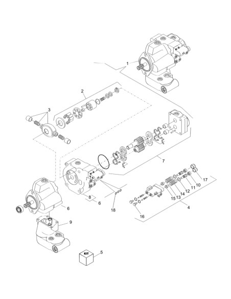 Valve Plate, Hydraulic Pump Ford New Holland  81867956, F1NN871AA