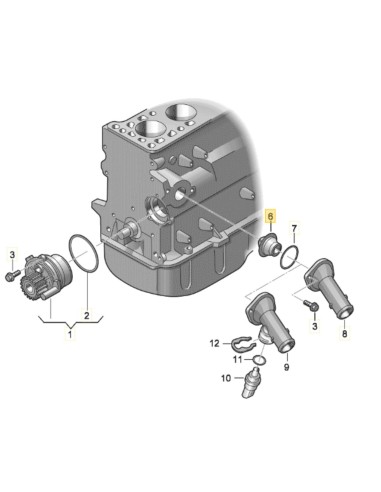 Thermostat, Coolant 82-102°C 82-102°C VW AUDI SKODA 03L121113A, 03L 121 113 A