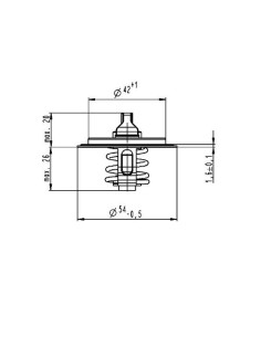 Thermostat, Coolant 82-102°C 82-102°C VW AUDI SKODA 03L121113A, 03L 121 113 A 2