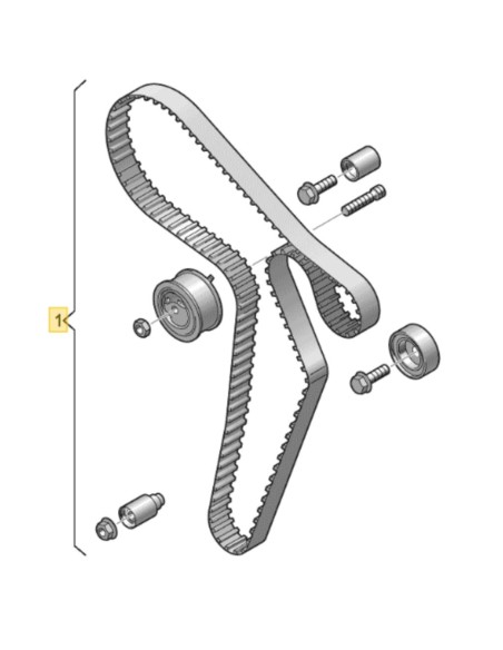 Kit Curea Distributie AUDI 03L198119, 03L198119E, 03L198119N