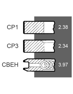 Segmenti Ø 101.80 mm 2.36x2.34x3.99 mm A77401-Goe 2