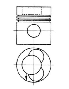 Piston cu Segmenti 97 mm 2.5x2.5x4 mm 92581600