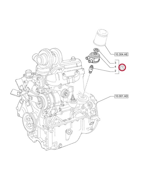 Case-IH, Fiat, Ford, New Holland, Steyr, 84247638, 4832968, 5097159, 84247636,