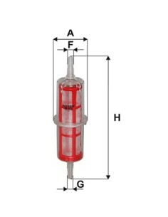 Filtru Combustibil Universal Ø 8x50x190 mm FF5288, RT6, RT2006, 053062, 53062 2