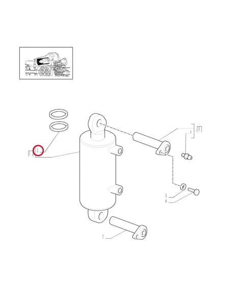 Kit Reparatie Cilindru Hidraulic 100 mm Case IH 47131008, 47131008FP, 5196607 Kit Reparatie Cilindru Hidraulic 100 mm Case IH 47131008, 47131008FP, 5196607