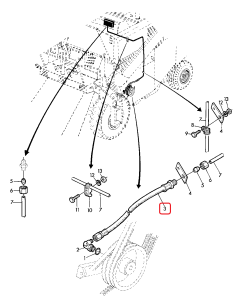 Furtun Hidraulic John Deere AZ23700