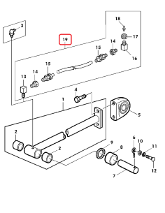 Hose, Plungerhead Pitman John Deere DC43617