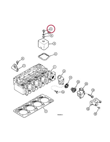 Bolt M8x1.25x21.25 mm