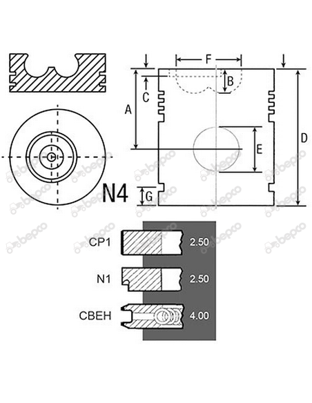 Piston cu Segmenti Ø 111 mm 32-384