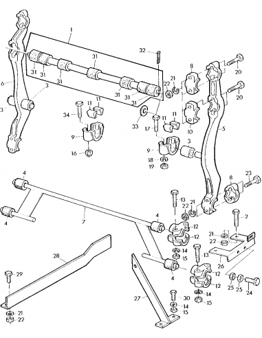 Housing, Grain Pan Shaft John Deere Z10634, Z-10634