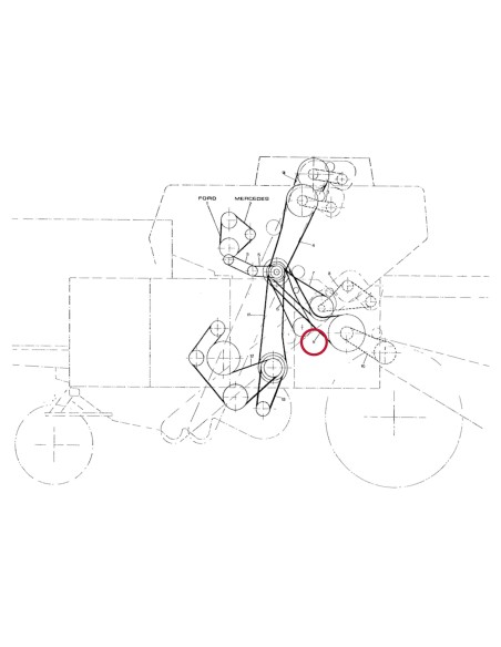Curea 32x3400 mm New Holland 80324391, 324391, 80375977, 375977, 3175036R2