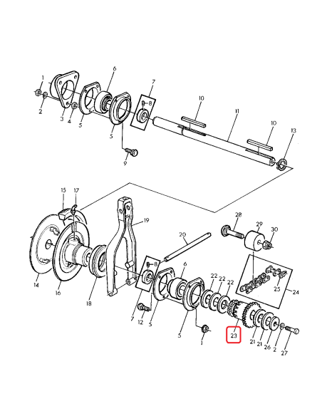 Z12123, John Deere Header 810, 812, 814, 816, 818, 820