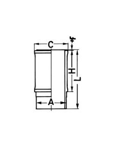 Camasa Motor Ø 114X123 mm - L235.3 mm Case IH 76195138, 87422167, 87775218, J944344, J948095, Cummins 3800328, 3944344, 394809 2