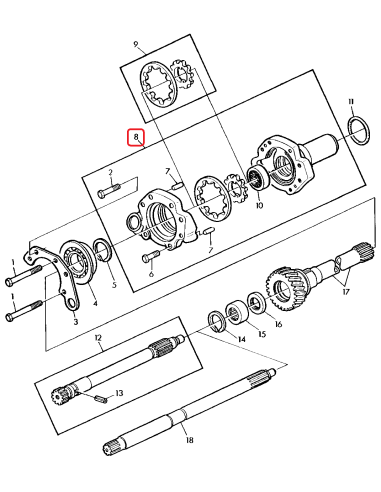 Transmission Oil Pump John Deere AL120106, AL28923, AL30154, AL39355, AL41639, AL64139, AL69761