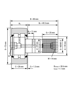 Krone 9303680, 930368.0, 009303680, 9332100, 933210.2, 933210.0, Marked INA PWKR72-2RS-XL-NIP-VD 2