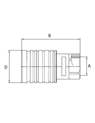 Cupla Hidraulica Mama 1/2Bsp 3/4Unf AL26972