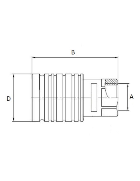 Cupla Hidraulica Mama 1/2Bsp 3/4Unf AL26972