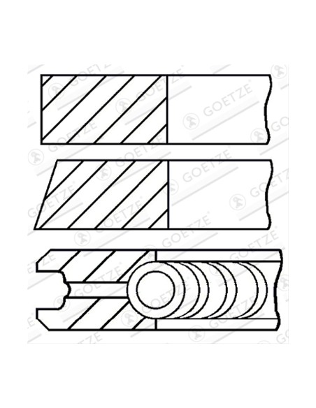 Segmenti Ø 92 mm 2.5x2x4 mm 08-744000-00
