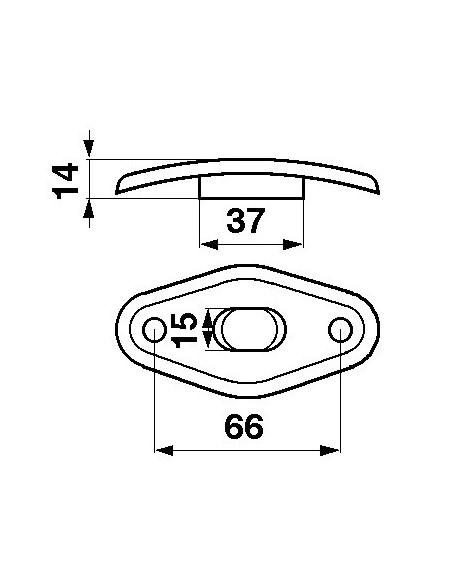 Guide, Auger Finger Guide 15x37 mm Massey Ferguson 264067M1