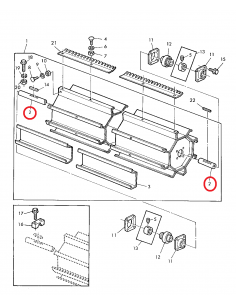 Ax Postbatator Ø 45x1990 mm John Deere Z54487 2