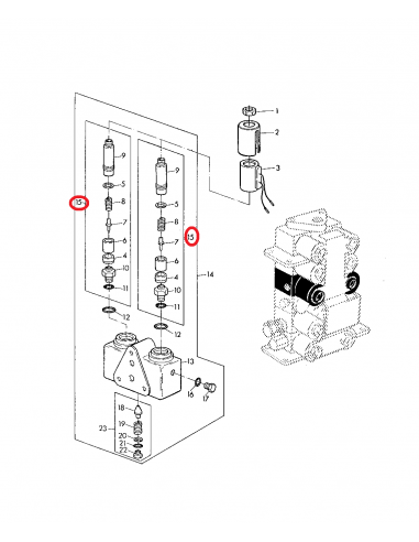 Guide, Hydraulic Valve for Threshing Cylinder