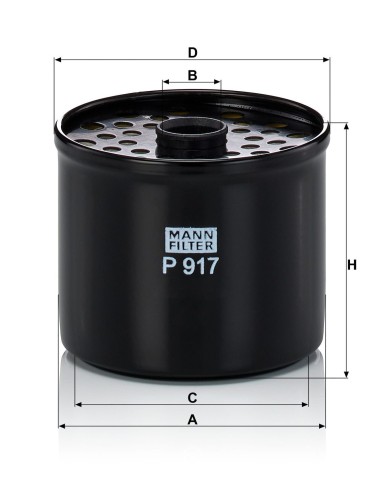 Filtru Combustibil 72x84 mm P917X