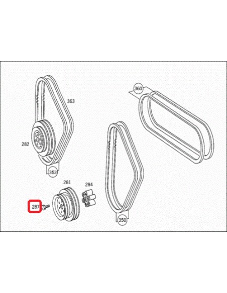 Pulley Water Pump Mercedes 3622000105, A3622000105