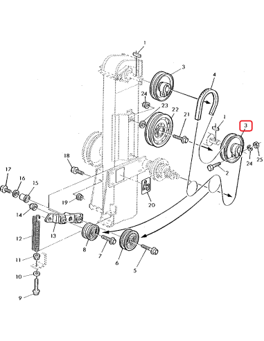 Pulley, Grain Elevator John Deere AZ41906, AZ49003