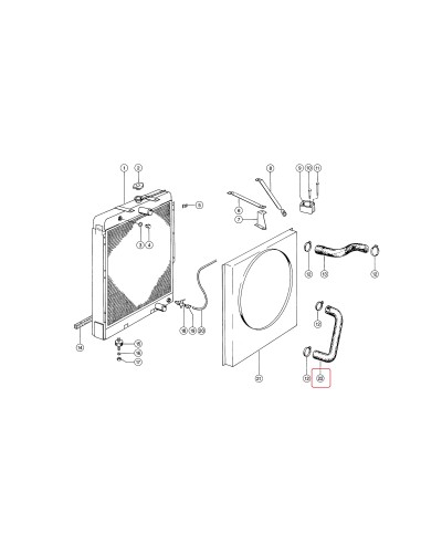 Furtun Radiator 42 mm 0006856141