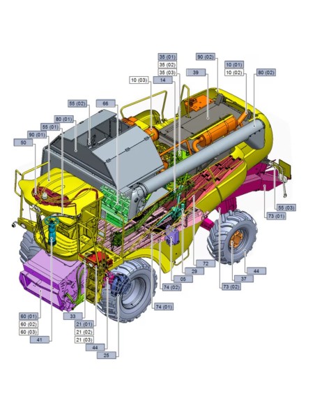 Scut Spate Dreapta Sus New Holland 86583263