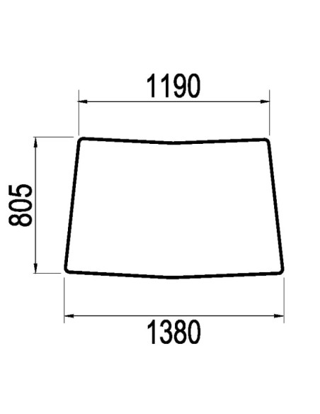 Parbriz 1790x1200x1385 mm L213346