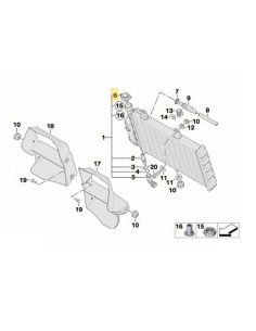 Buson Radiator 1.5 Bar BMW 17117105799, 17117675523