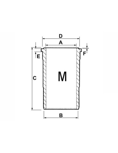 Liner Ø 100x109.4x197 mm 40800040032, 4070429, 407040029,