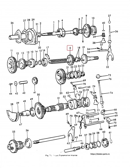 Ax Transmisie Principal Ford New Holland 81717875, 957E7061E, 957E-7061-E