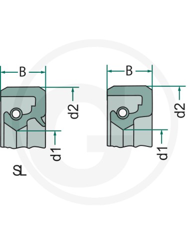Simering 50x72x8 mm 050X072X08