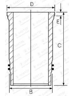 Camasa Motor 108 mm 15-480450-00 2