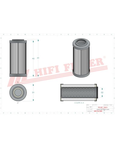 Filtru Hidraulic SH52192, Liebherr 10115197, Krone 9192450