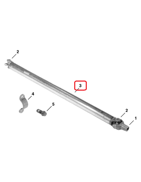 Cardan Mechanical Front Drive W/PST RE34126
