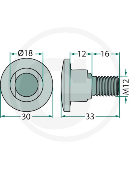 Surub+ Piulita M12 (KIT 25) 52556115800 K/25