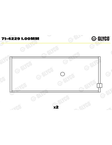 Cuzineti Biela 0.040"-1.02 mm 1901613, 1902025, 4698682