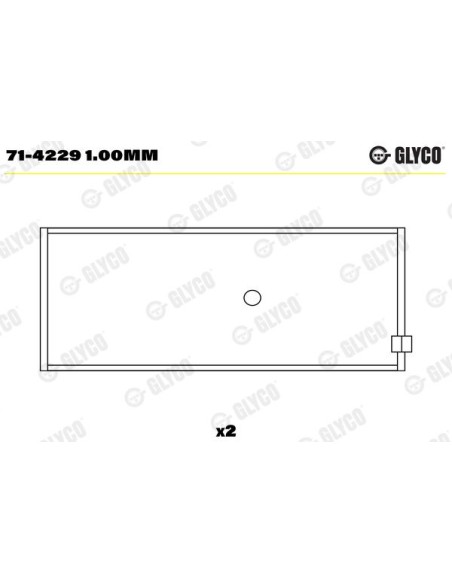 Cuzineti Biela 0.040"-1.02 mm 1901613, 1902025, 4698682