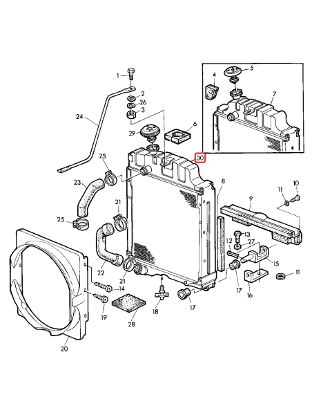 Radiator, Engine Cooling John Deere AL37568, AL31237, AT36474