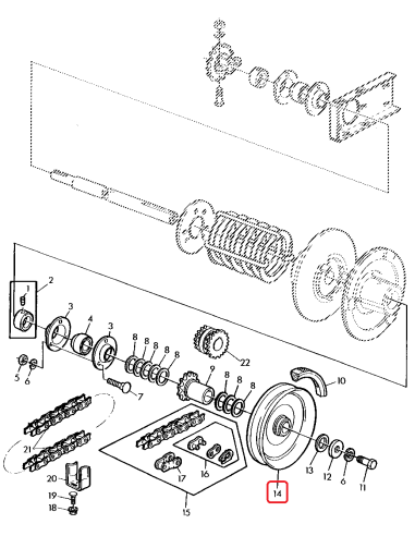 Pulley Header John Deere AZ54916, AZ35869, AZ41907