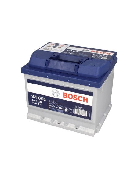 Baterie BOSCH S4 S4 001 12V 44AH 440A 207X175X175 +DR 0092S40010