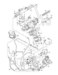 Garnitura EGR 66x67 mm 03G131547C 2
