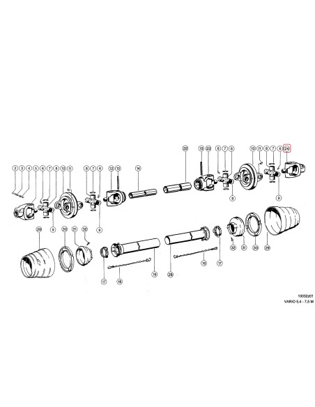 Fork, Drive Shaft with Screw Claas 0007974250